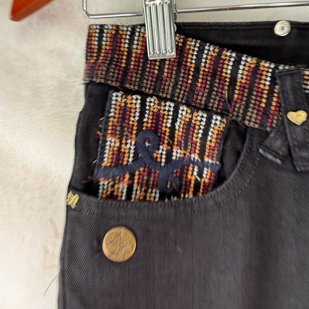 Vintage Luxirie Labor Of Love Jeans Denim Womens Size 26 Embroidered Pockets - Picture 13 of 16
